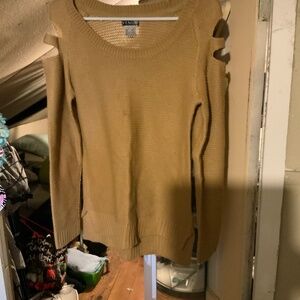 Cut out arm sweater